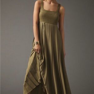 Anthropologie Mare Mare Pleated Maxi Dress